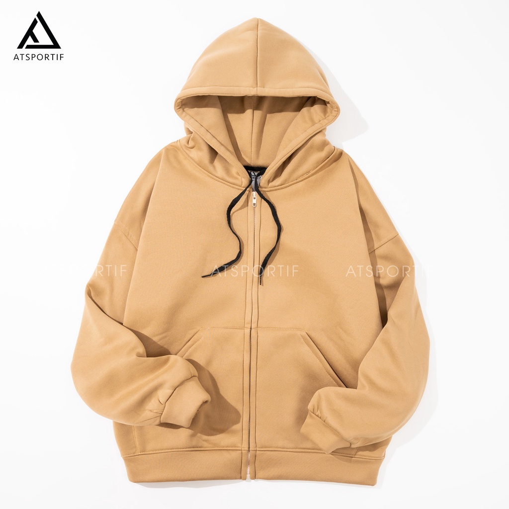Áo Khoác Hoodie Zip nỉ bông tay dài unisex dáng rộng,năng động ,trẻ trung,thời trang, cá tính,full size,6 màu