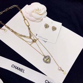Full SET choker và khuyên tai jadior tim