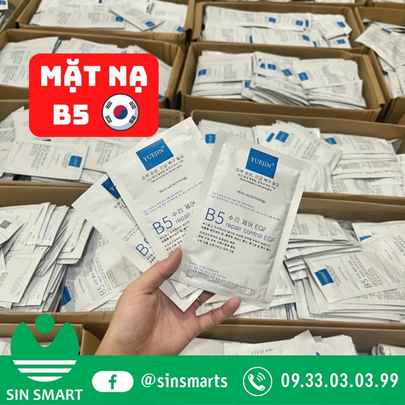 Mặt Nạ YUEJIN B5 Hàn Quốc 𝗬𝗨𝗘𝗝𝗜𝗡 𝗕𝟱 Phục Hồi Da Tổn Thương, Da Treatment Nhạy Cảm