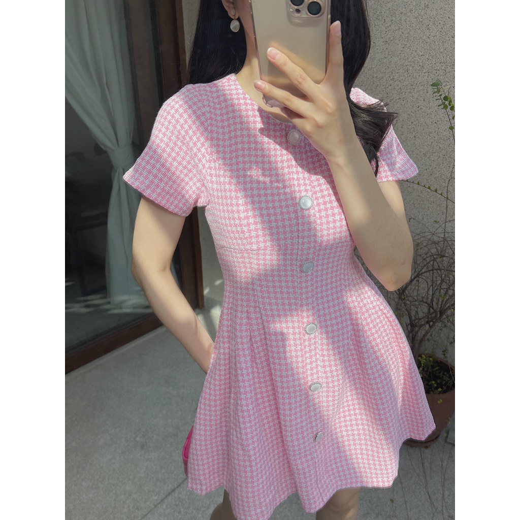 Lisbon Dress - Đầm bố nút sang