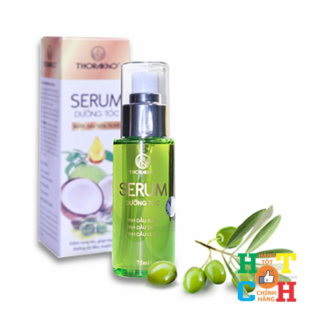 Serum Dưỡng Tóc 75ml Thorakao giúp mượt tóc, giảm rụng tóc, kích mọc tóc trở lại