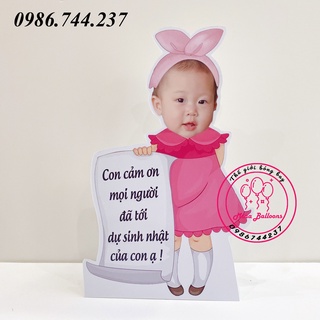 Chibi cỡ to cao 40cm cho bé gái , trang trí tiệc sinh nhật