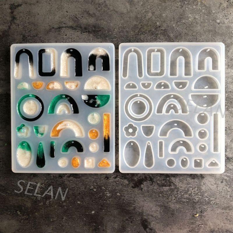 Khuôn Nhựa Resin Tạo Hình Bông Tai Phong Cách Bohemian