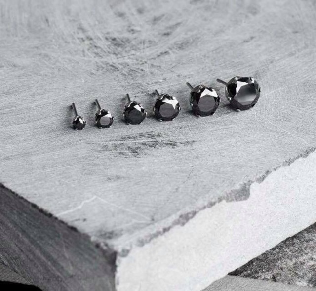 Khuyên tai nụ đá cắm chốt