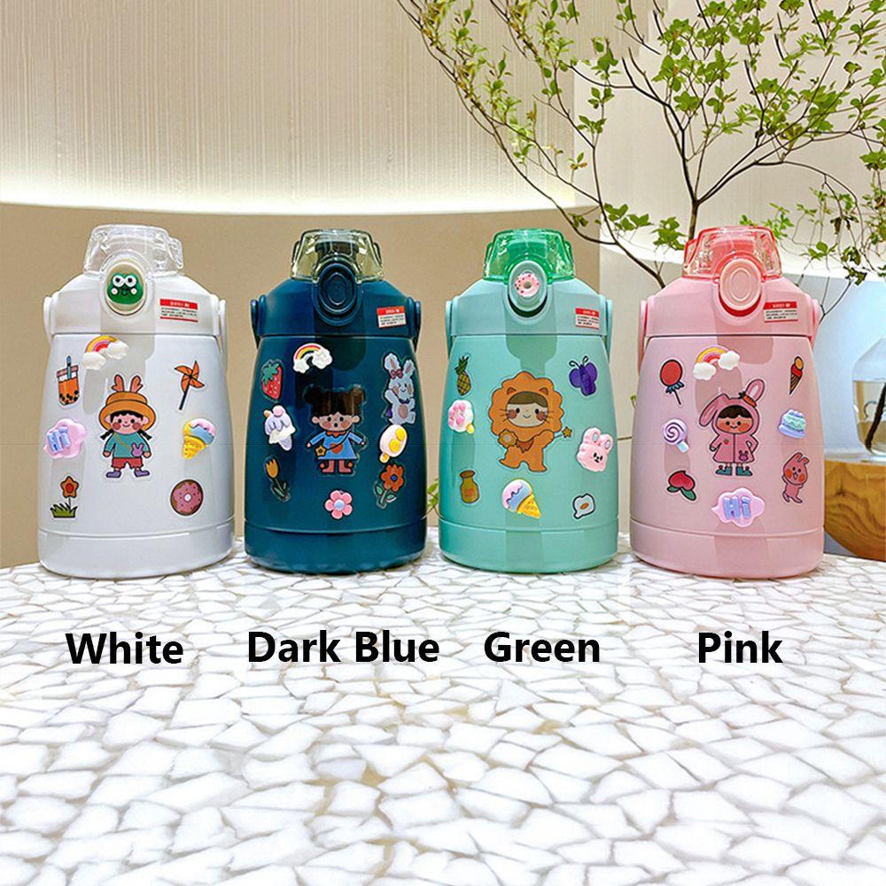 PISTA Bình Nước Thể Thao 1100ml Họa Tiết Hoạt Hình Dễ Thương