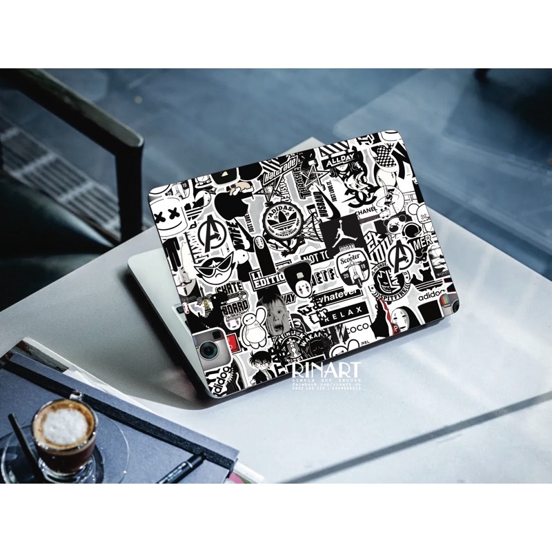 (S71) Bộ 100 sticker graffiti hình ảnh cá tính dùng để trang trí điện thoại di động/ván trượt/vali không để lại dấu keo