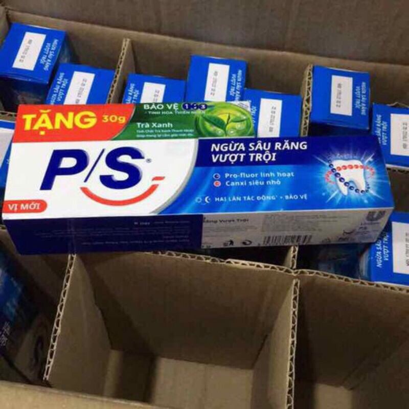 kem đánh răng ps 180g ngừa sâu răng tặng cây kem 40g