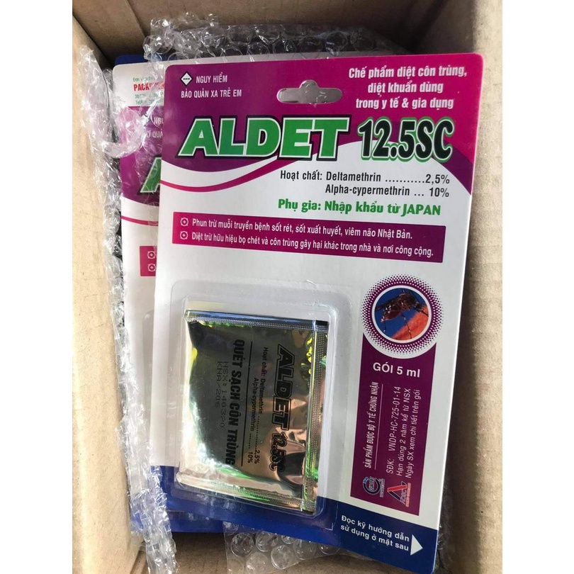 ALDET 12.5SC 5ml - Chế phẩm diệt khuẩn, diệt côn trùng dùng trong y tế và gia dụng