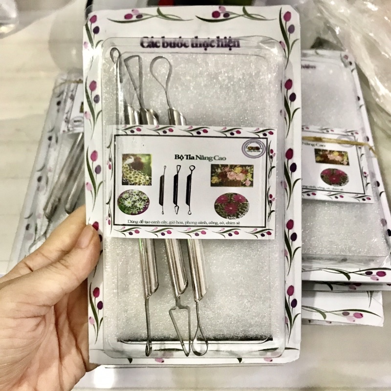Bộ tỉa rau câu/ bộ tỉa nâng cao không rỉ loại cao cấp