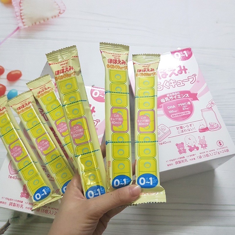 Sữa Meiji 24 thanh 648g nội địa Nhật ( 1 hộp 24 thanh)