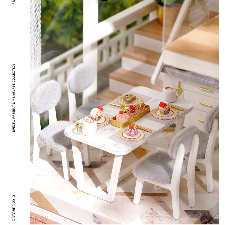 Bộ đồ chơi lắp ráp mô hình nhà búp bê DIY Doll House Miniature- HAVE A NICE DAY A-077-B