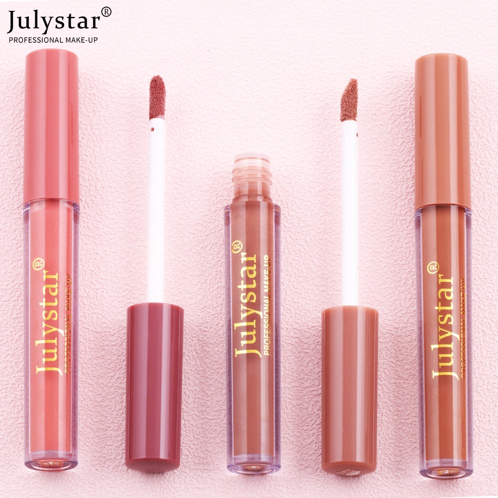 Set 6 Son Môi Dạng Lỏng Chống Thấm Nước Lâu Trôi Với Nhiều Tông Màu Hợp Thời Trang Tùy Chọn