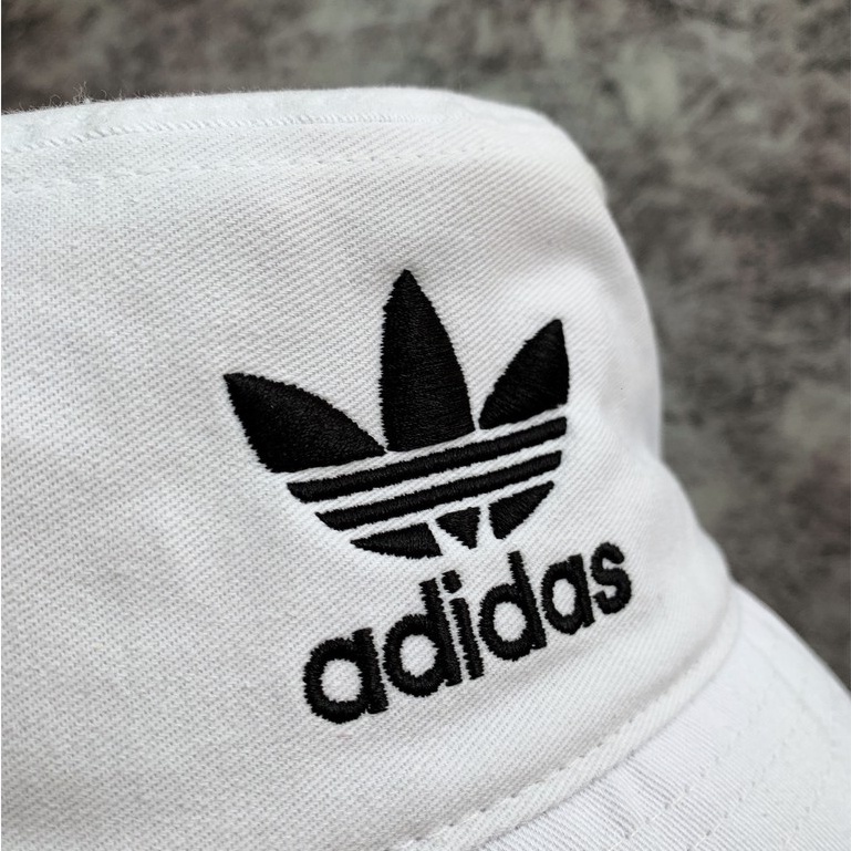 💥  Nón Tai bèo / Mũ Adidas Bucket ADICOLOR HAT - BK7350 Trắng | XUẤT DƯ SIÊU XỊN