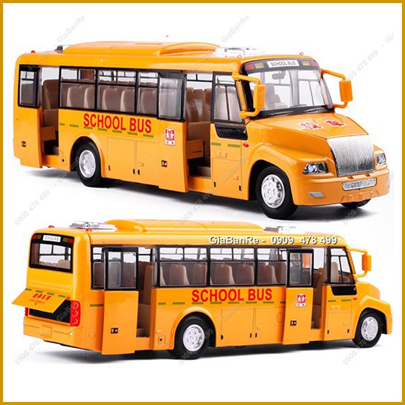 Mô Hình Kim Loại Xe Bus Cho Học Sinh - School Bus Hongkong - 7651