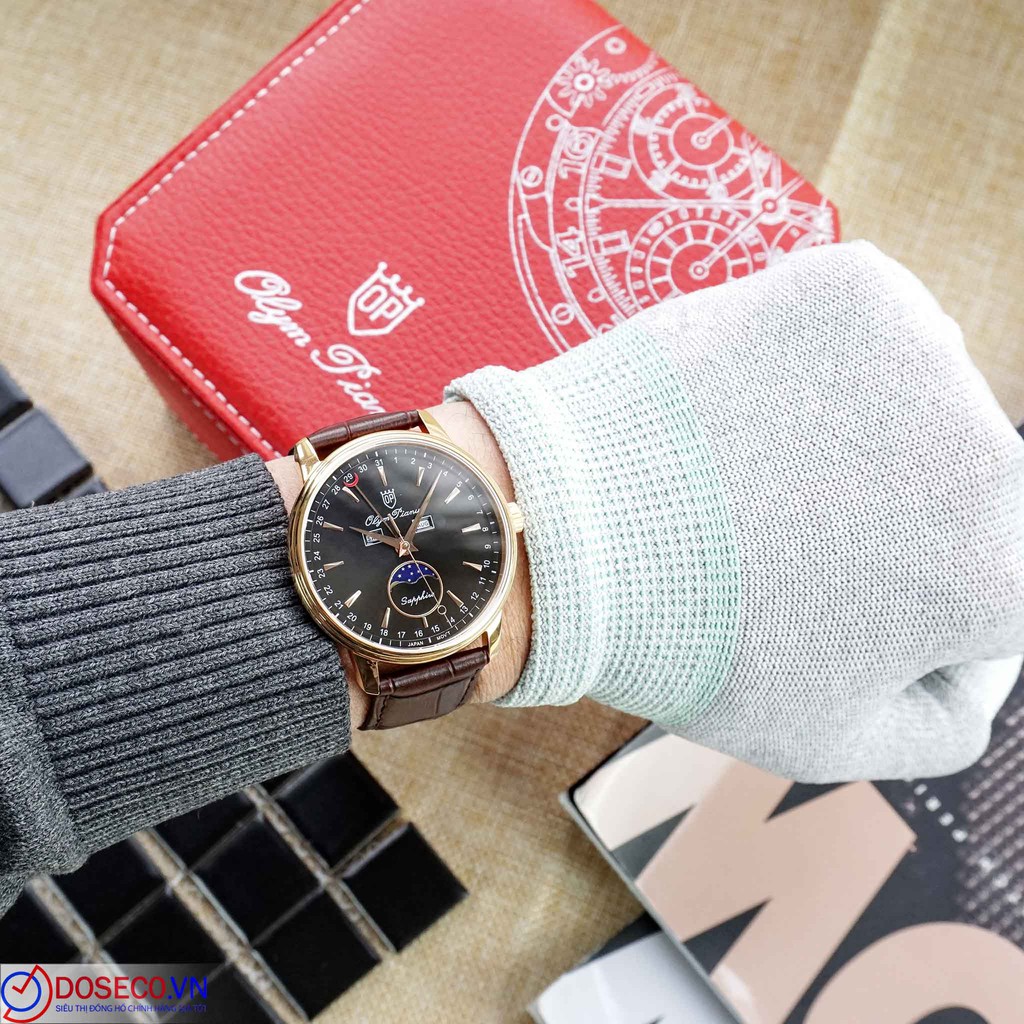 Đồng hồ nam Olympianus Moonphase OP5738-80MR-GL-D