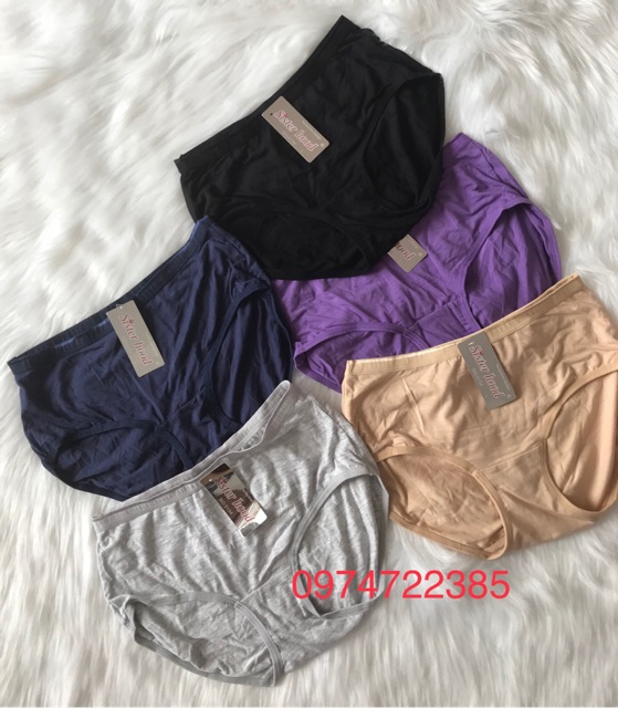 Quần lót nữ cotton Thái Lan cạp cao Sisterhood 5134 bigsize vải mềm mát | BigBuy360 - bigbuy360.vn