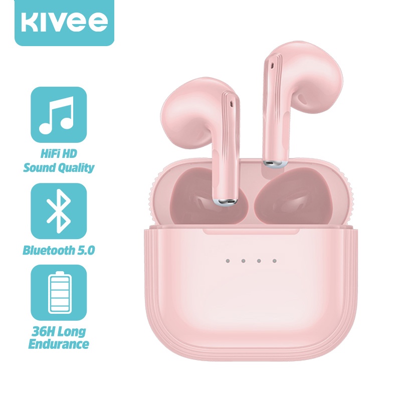 Tai Nghe Bluetooth KIVEE TW58 MINI Không dây TWS thể thao điện tử trò chơi Âm thanh nổi HD độ trễ thấp với đèn LED