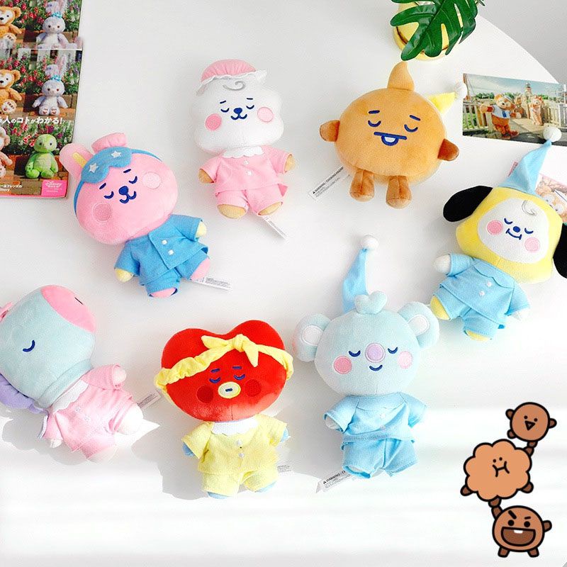 Móc Khóa Hình Thú Nhồi Bông Bt21 Dễ Thương