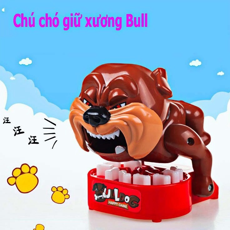 Đồ chơi Chó giữ xương Bull Dog -Chó gắp xương đồ chơi