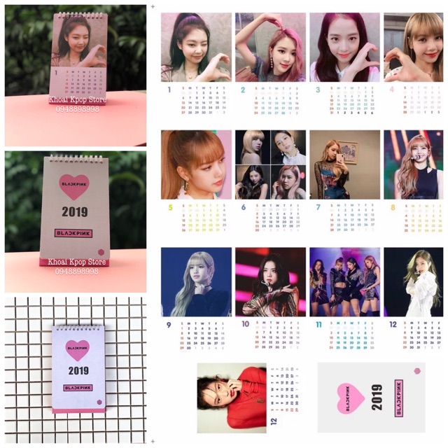 Lịch để bàn Blackpink 2019