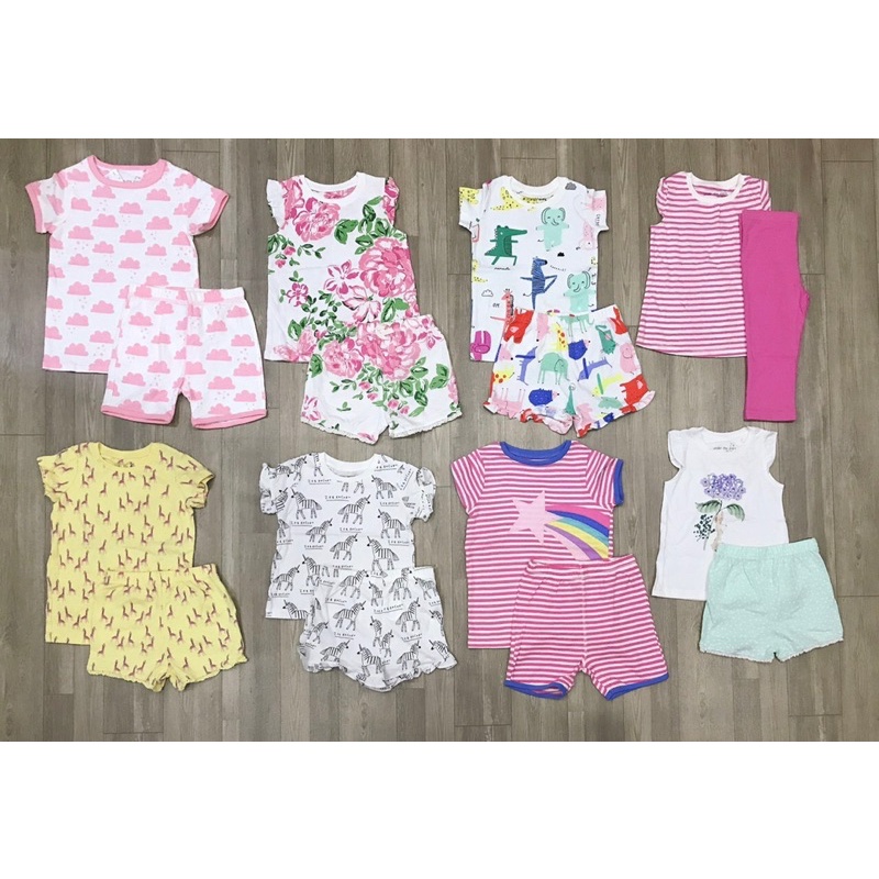 Bộ Next cộc tay, ngắn tay hiệu Next hàng xuất xịn cho bé gái chất cotton mềm mại