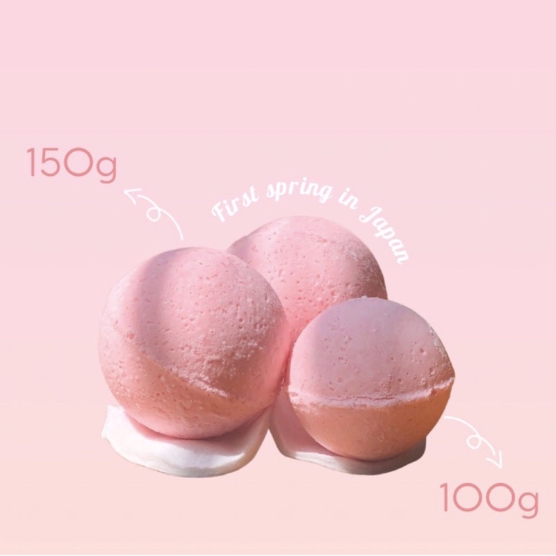FIRST SPRING IN JAPAN  Bath bomb / Viên sủi bồn tắm / Bom tắm