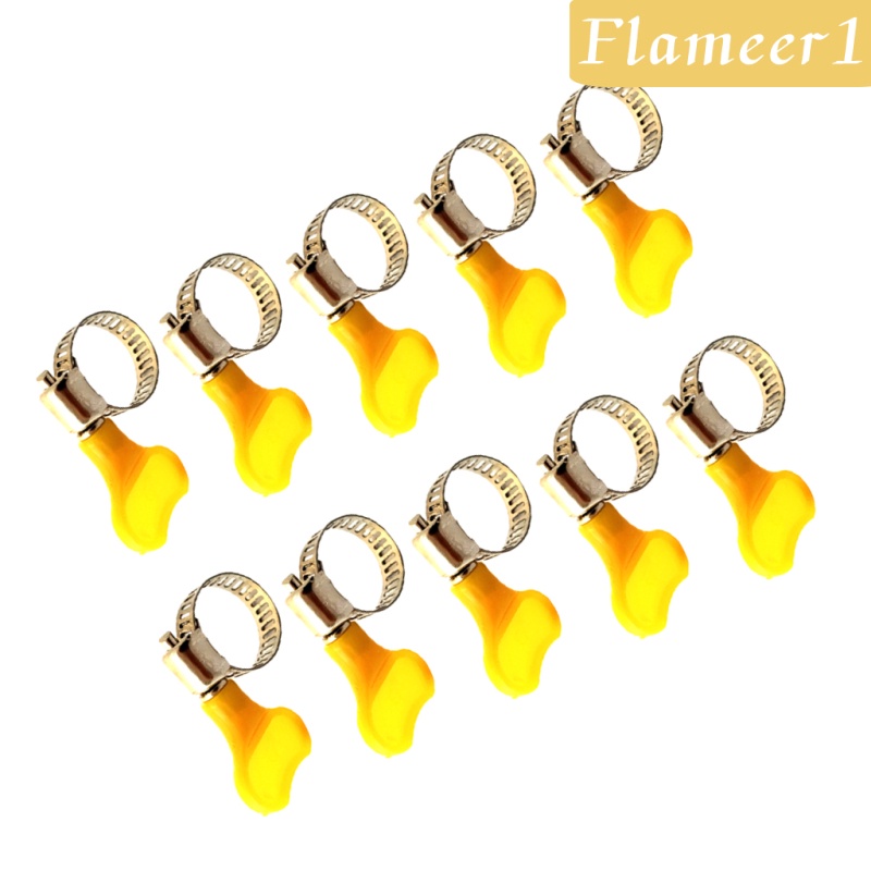 Set 1 / 10 Kẹp Ống Bằng Thép Không Gỉ 8-12mm Điều Chỉnh Được Tiện Lợi