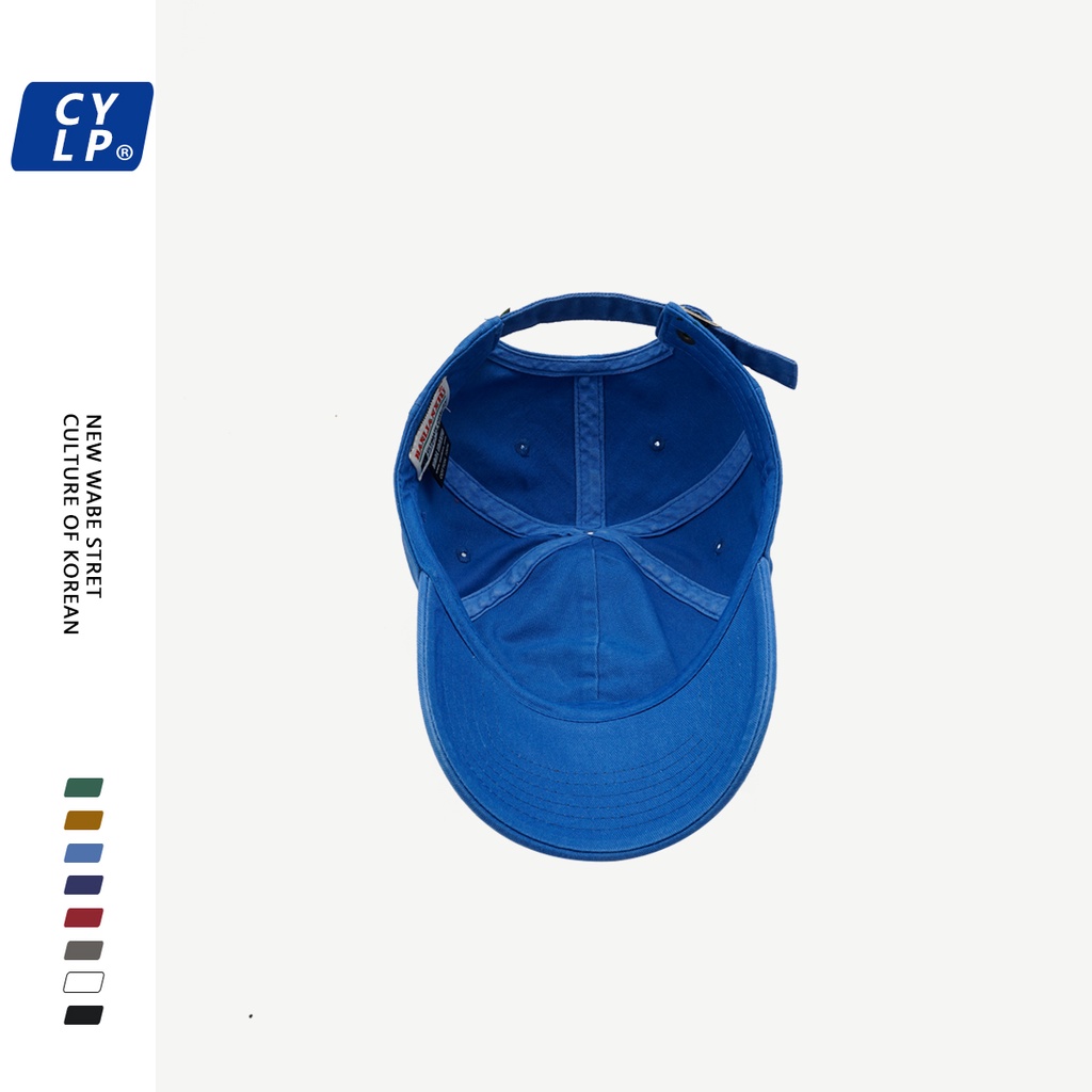 Nón Lưỡi Trai Mềm Thêu Chữ Phong Cách Đường Phố Hàn Quốc