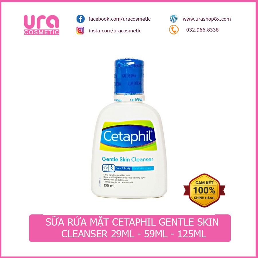 Sữa rửa mặt Cetaphil siêu lành tính cho mọi loại da 29ml - 59ml - 125ml