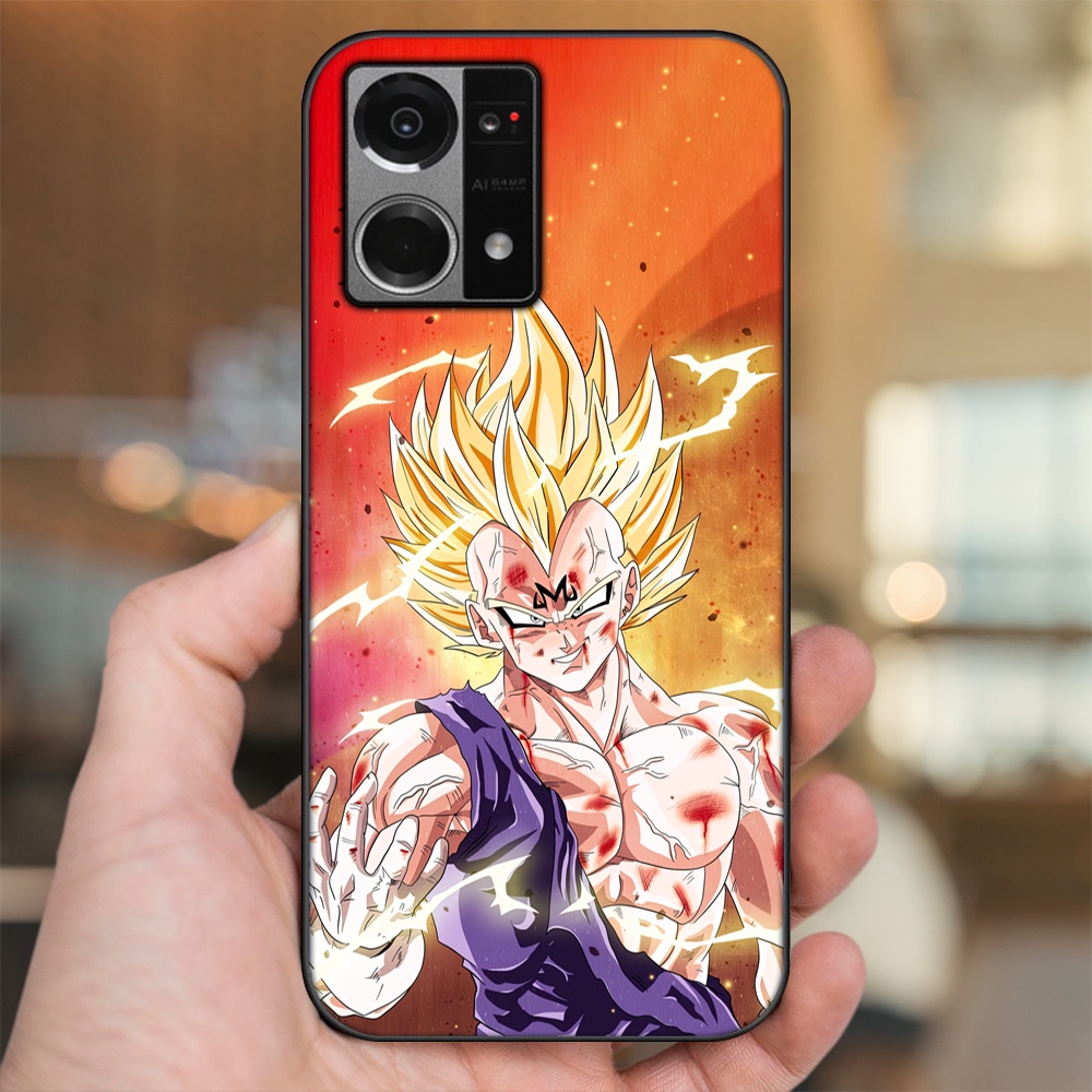 Ốp lưng Oppo Reno 7 4G viền đen in hình Vegeta Dragon Ball