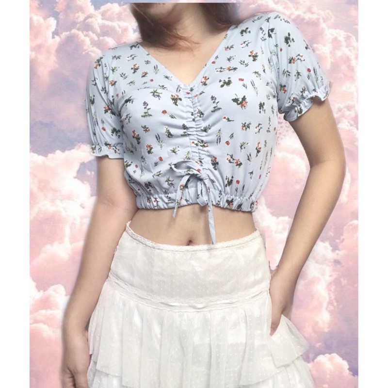 [ẢNH THẬT] Áo Croptop hoa nhí hot hit