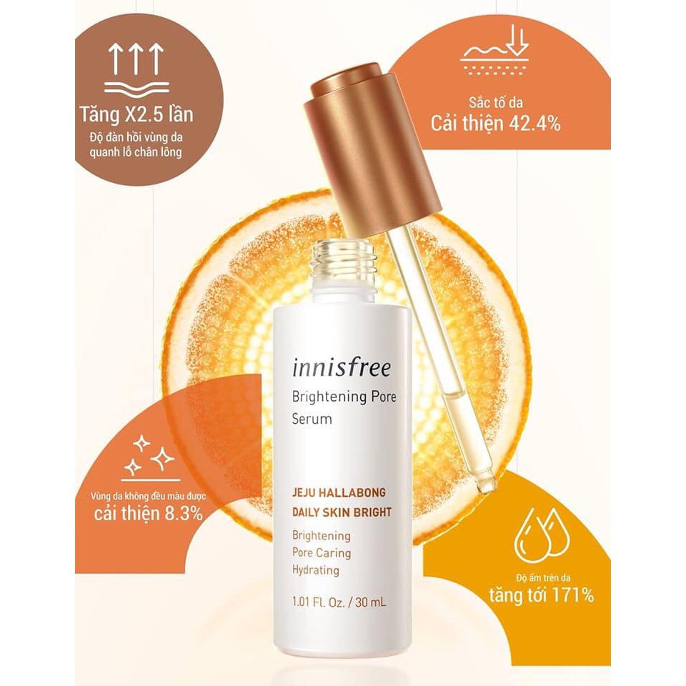 [Sample] Gói Tinh Chất Dưỡng Trắng Da, Se Lỗ Chân Lông Innisfree Whitening Pore Serum | BigBuy360 - bigbuy360.vn