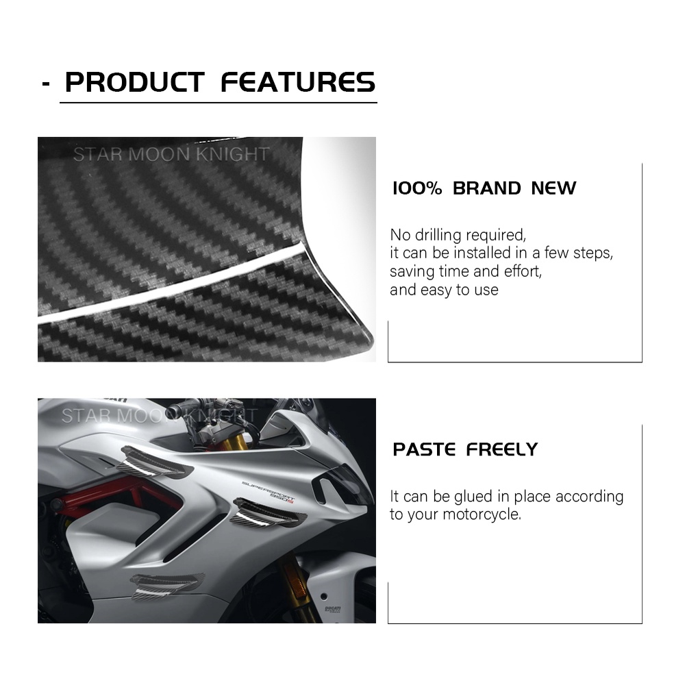 Bộ Cánh Gió Cho Xe Mô Tô Yamaha YZF R1 R1M R7 R6 R3 R125 FZ6R TZR50 FZ1 Fazer 8 Fazer 8