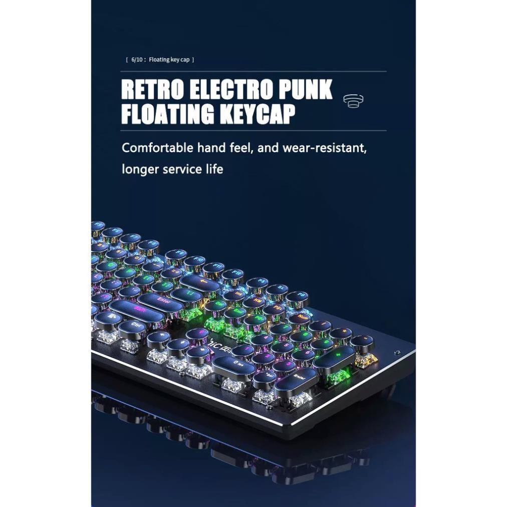 Bàn phím cơ chơi game Inphic V950P ​​dùng cho game thủ chuyên nghiệp LED RGB siêu đẹp - Chính Hãn