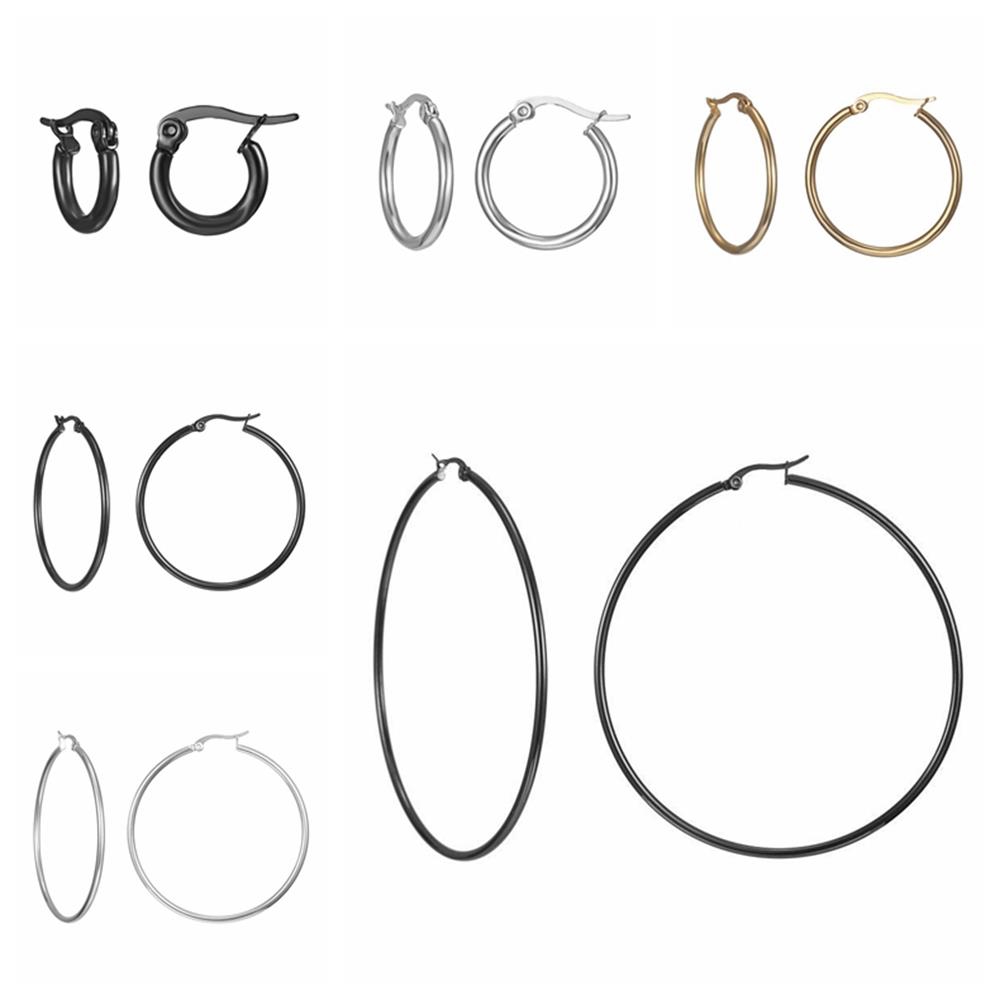 Cặp khuyên tai phong cách punk đơn giản nhiều kích thước cho nữ