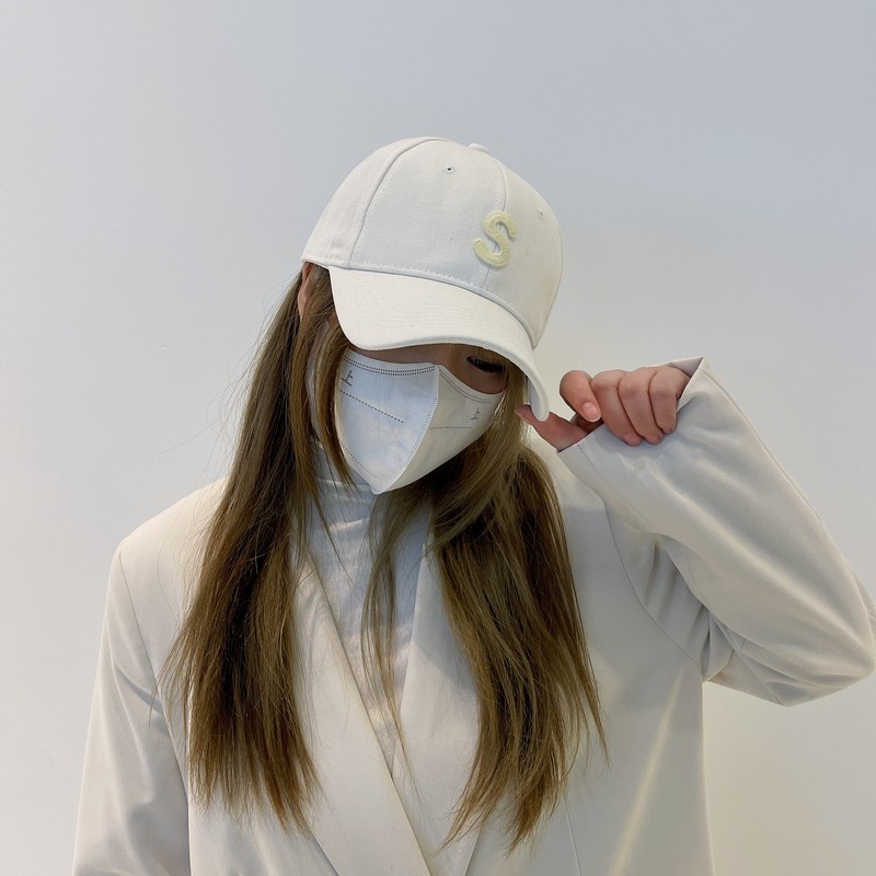 S Mũ Lưỡi Trai Cứng Màu Hồng In Chữ Phong Cách Hàn Quốc Dễ Phối Đồ Thời Trang Xuân Hè Dành Cho Bạn Nữ