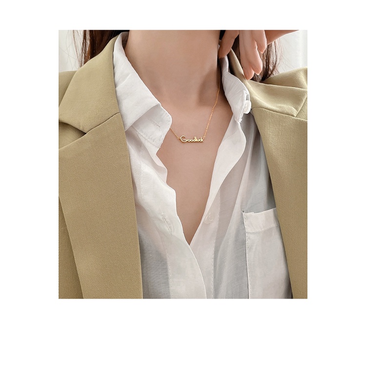 Dây chuyền vòng cổ nữ titan Goodluck X1-109 - CAM KẾT KHÔNG GỈ, KHÔNG BAY MÀU - BẢO HÀNH 12 THÁNG