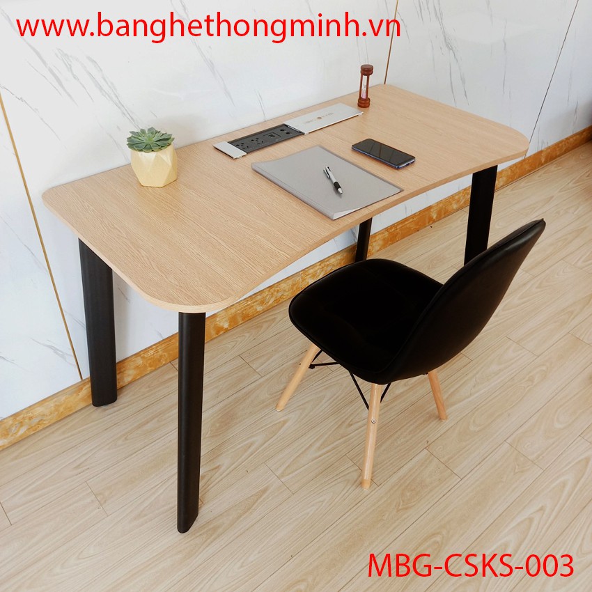 Bàn Làm Việc, Bàn Học MDF Chân Oval Tích Hợp Sạc USB &amp; Ổ Cắm 220V✔✔✔HUGIASMART✔✔✔CHẤT LƯỢNG-TIỆN ÍCH