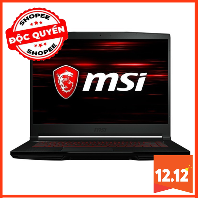 [Mã ELLAPDESK giảm 5% đơn 3TR]Laptop Msi GF63 9RCX 645VN I7-9750H 8GB SSD-512GB GTX1050TI-4GB WIN10 MỚI 100%