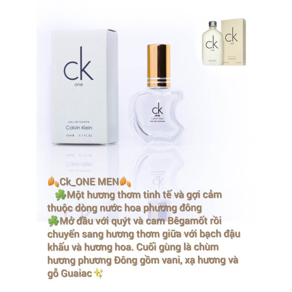 Nước Hoa Mini CK One 20ml Unisex Chính Hãng