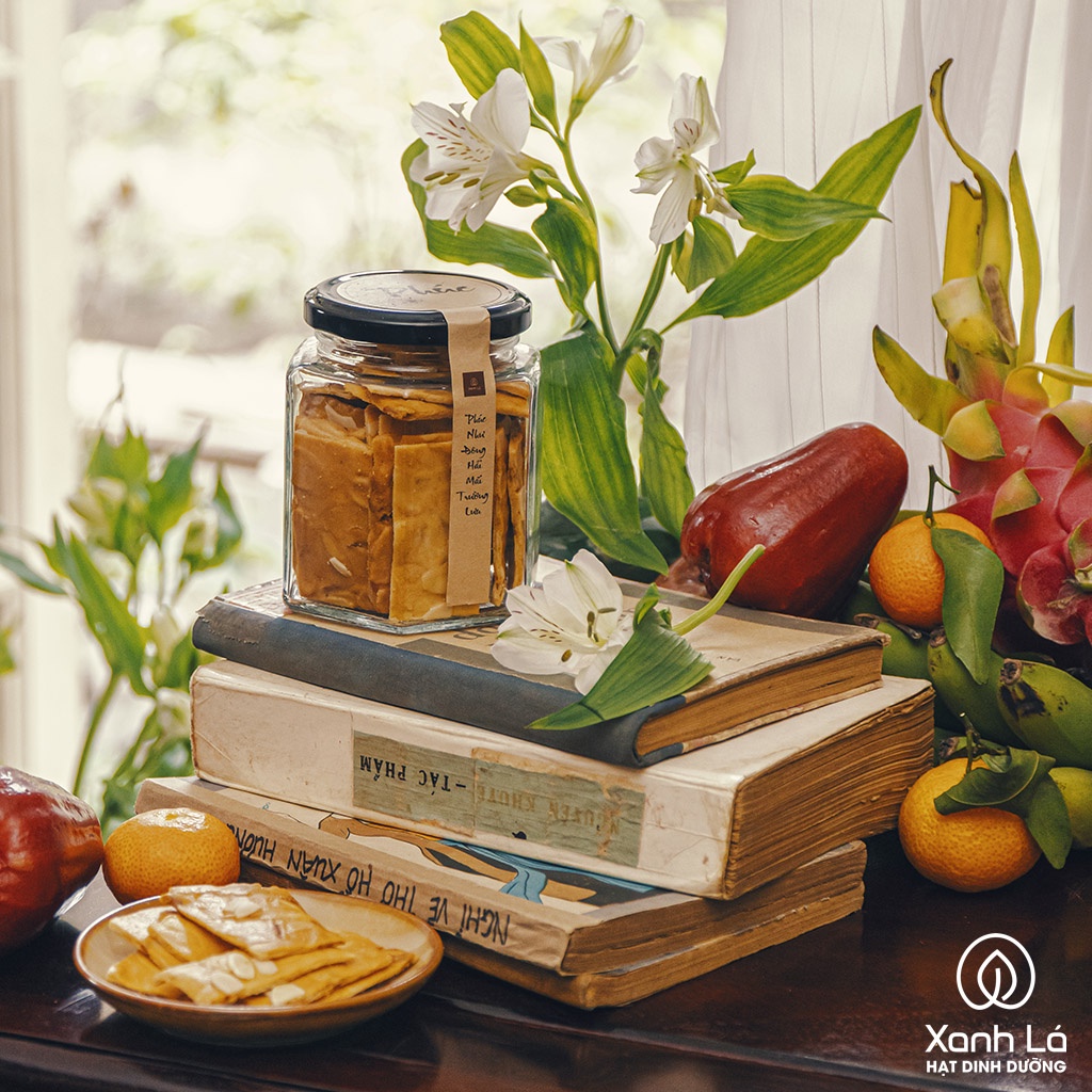 Bộ quà Tết "HẠNH PHÚC" 2022 bánh dinh dưỡng cao cấp, sang trọng Xanh Lá | BigBuy360 - bigbuy360.vn