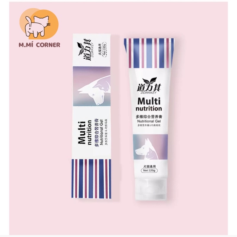 Gel Dinh Dưỡng Cho Chó Mèo 120G Dorrikey