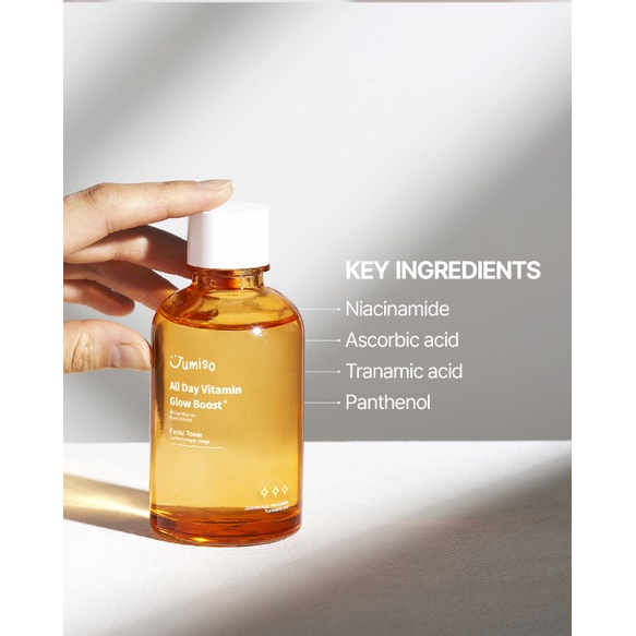 Toner dưỡng sáng da JUMISO ALL DAY VITAMIN GLOW BOOST FACIAL TONER