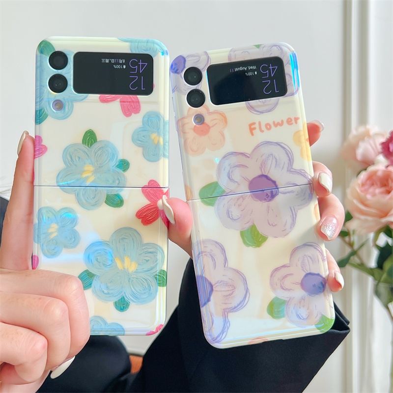 Ốp Điện Thoại Hình Hoa Chống Sốc Cho Samsung Galaxy Z Flip 3 5G Z Flip3 Zlip3