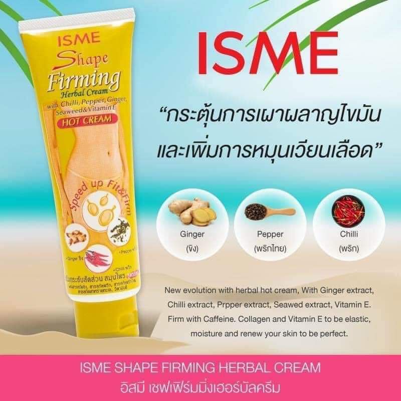 Kem tan mỡ bụng Isme Shape Firming Thái Lan (120g)