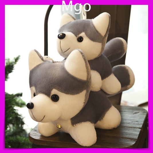 Gấu Bông Con Chó Husky Nhồi Bông Con Chó Dễ Thương Cao Cấp Cao Siêu Mềm Mịn An Toàn 25cm Và 40cm