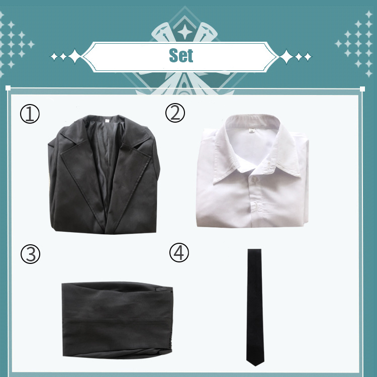 Trang phục áo kiểu tay dài quần dài và áo khoác dài cosplay nhân vật Makima - Chainsaw Man vào dịp Halloween