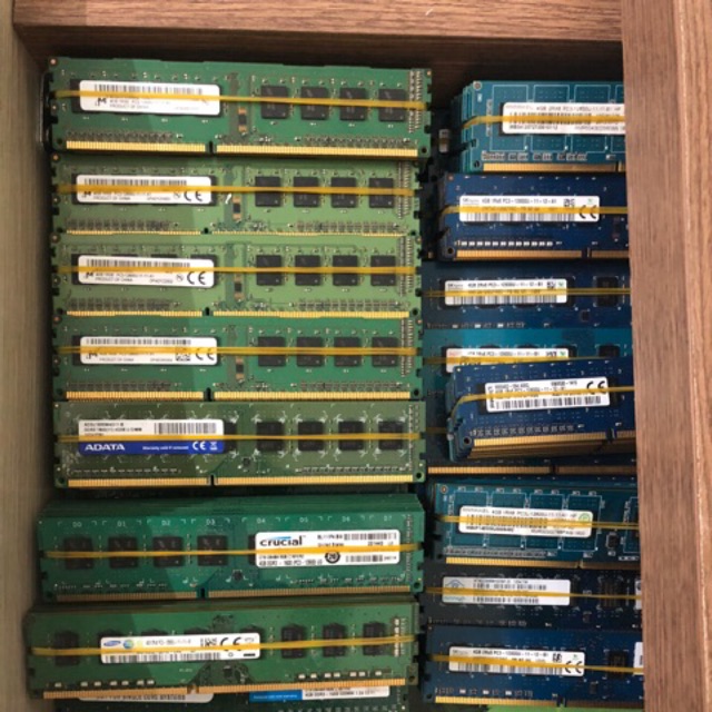 [Bảo hành 1 tháng đến 12 tháng]  Ram PC Ddr3 4Gb bus 1333 10600U, 1600 12800U, 1600 Pc3L Ram máy tính bàn