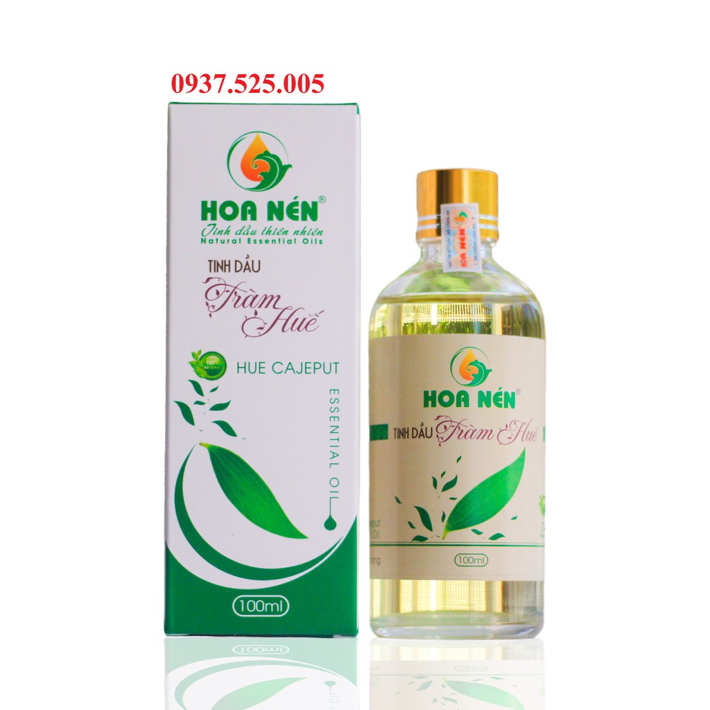 Tinh dầu tràm Huế hiệu Hoa Né 100ML (Tặng kèm vỏ bi lăn để chiết dầu tiện lợi