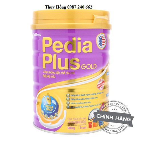 Sữa Pedia Plus Gold 900g (trẻ từ 1 tuổi trở lên)